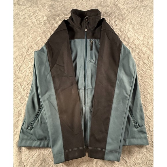 Boys North Face Soft Shell Jacket Size XL (18-20) Black Grayish Blue - Picture 6 of 16